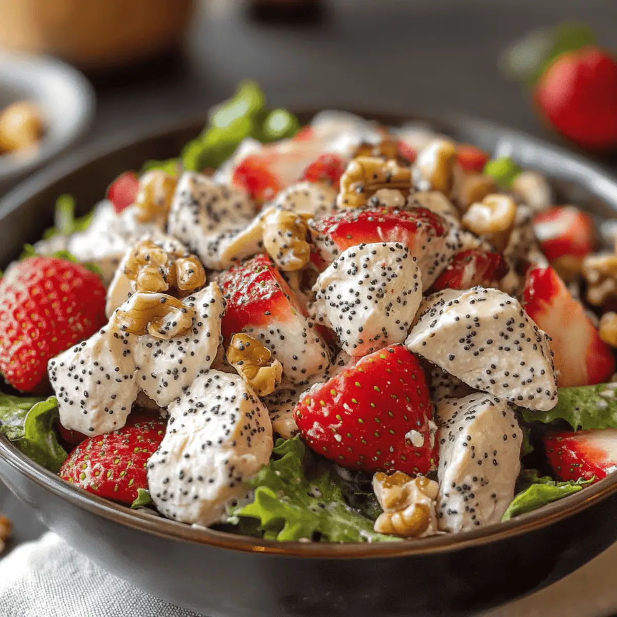 Fresh Strawberry Poppyseed Chicken Salad Recipe You’ll Love
