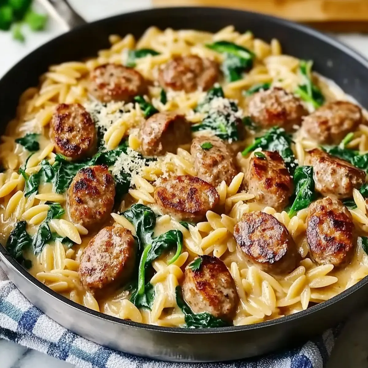 Creamy Chicken Sausage Orzo: Your New 30-Minute Comfort Dish