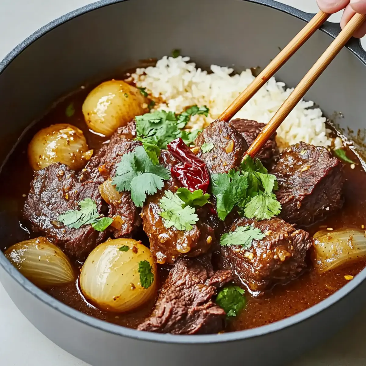 Sweet and Spicy Korean Style Pot Roast for Cozy Nights