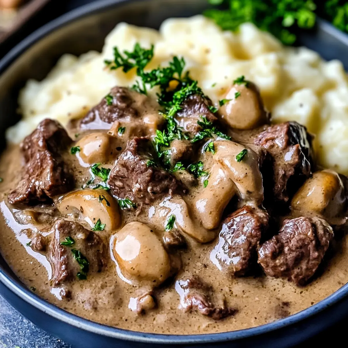 Slow Cooked Steak Diane Casserole: Cozy Comfort Food Delight