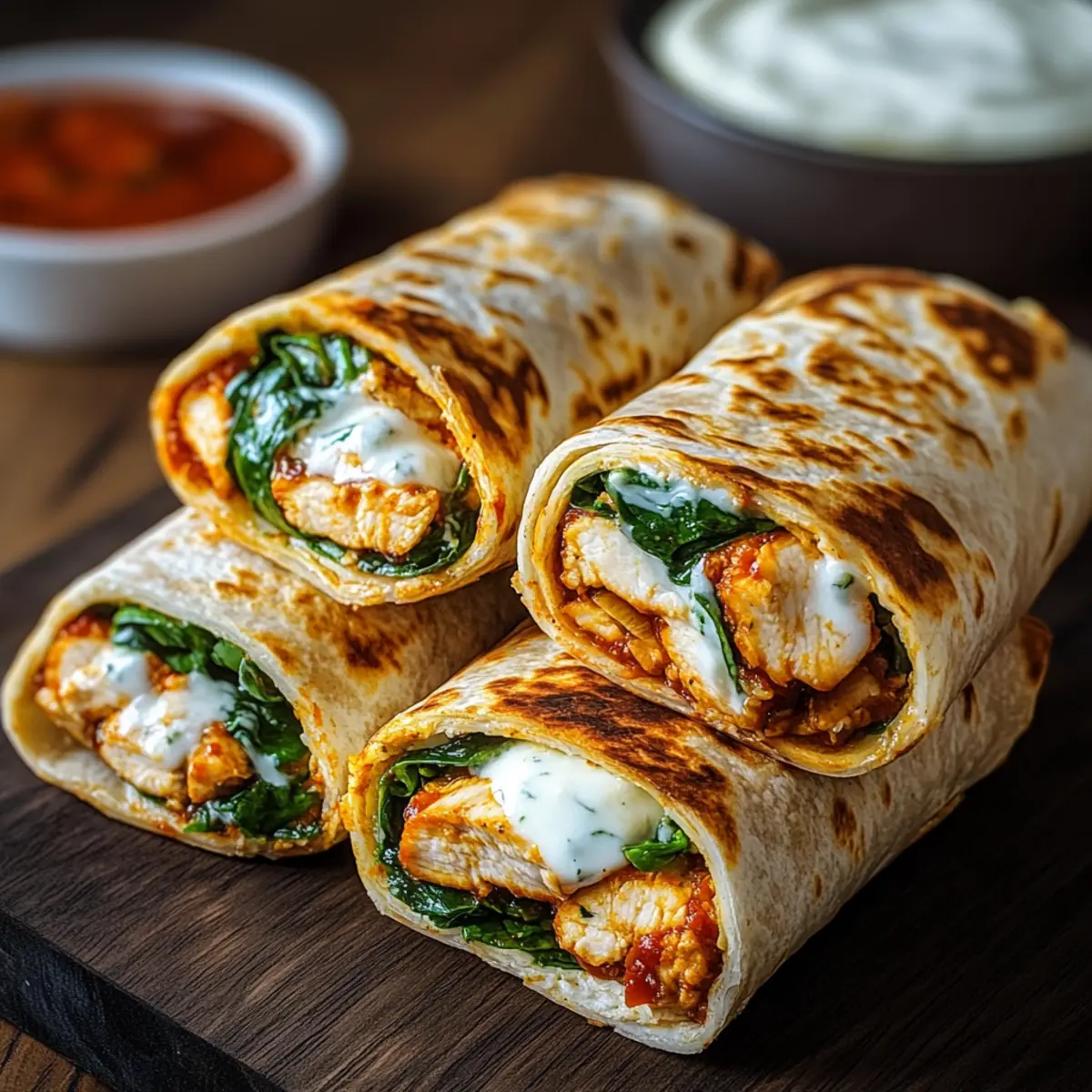 Crispy Air Fryer Chicken & Mozzarella Wraps for Cozy Nights