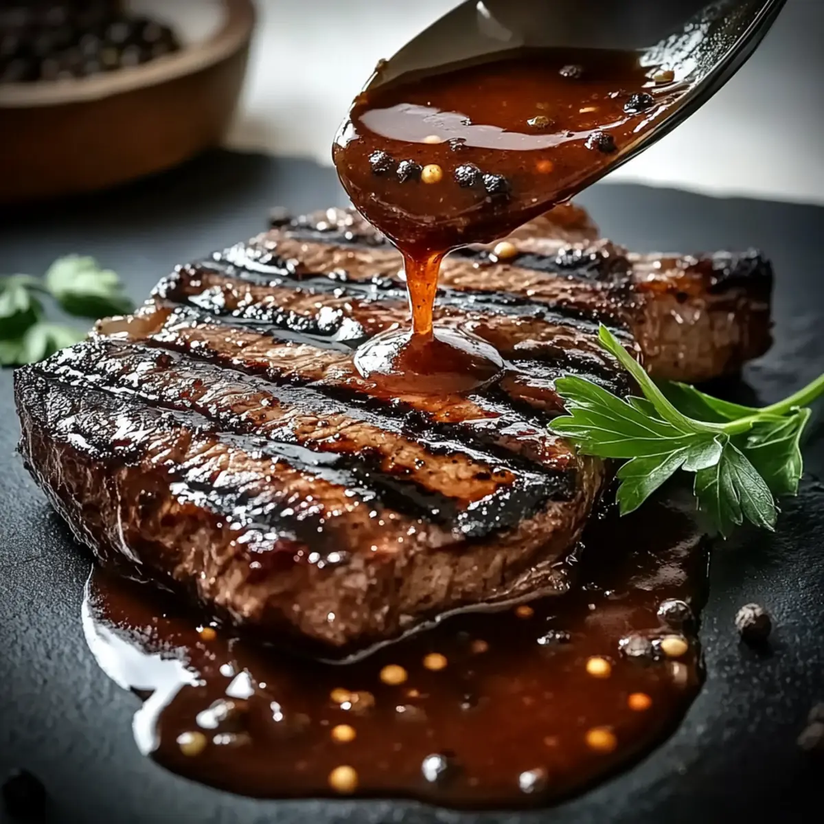 Bordeaux-Infused Peppercorn Steak Sauce: Gourmet in 30 Minutes