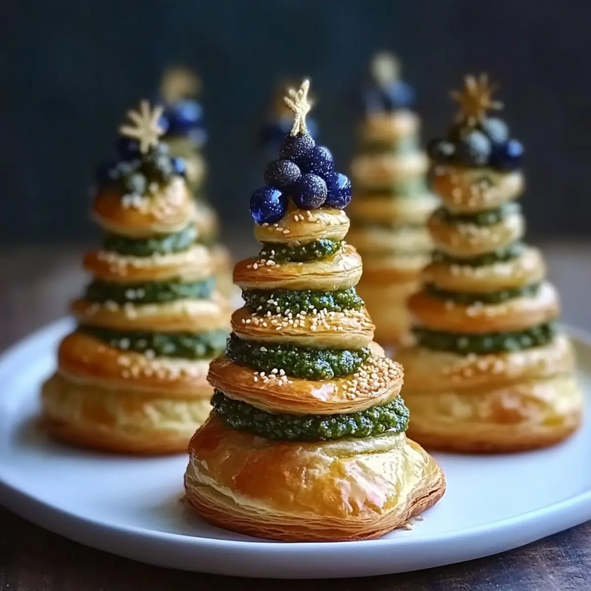 Puff Pastry Pesto Christmas Trees: A Fun Festive Treat