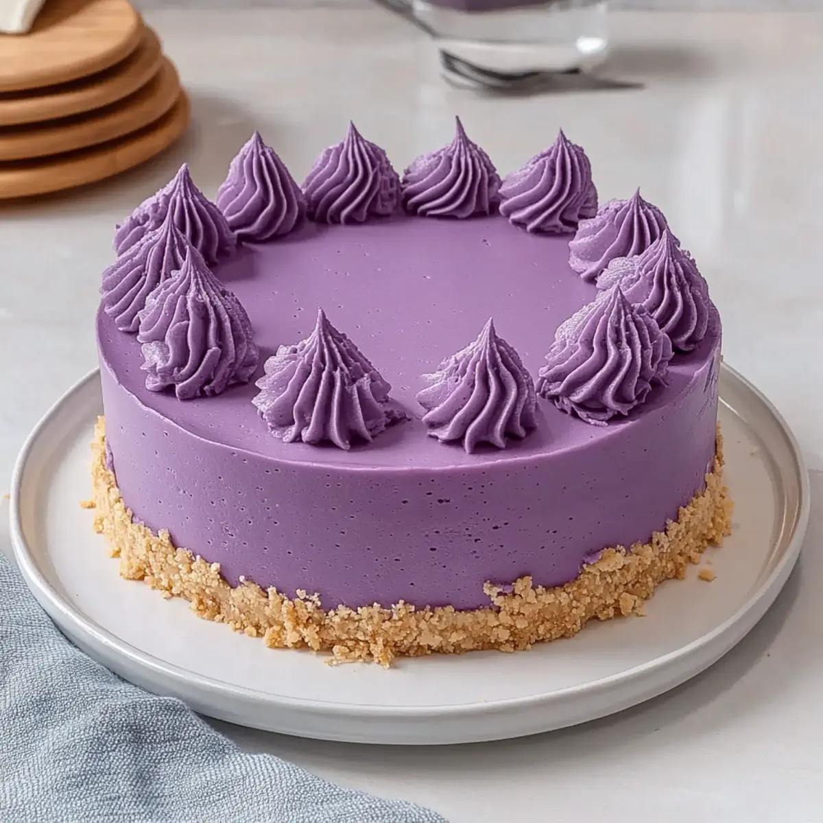 Irresistibly Creamy Ube Cheesecake to Dazzle Your Taste Buds