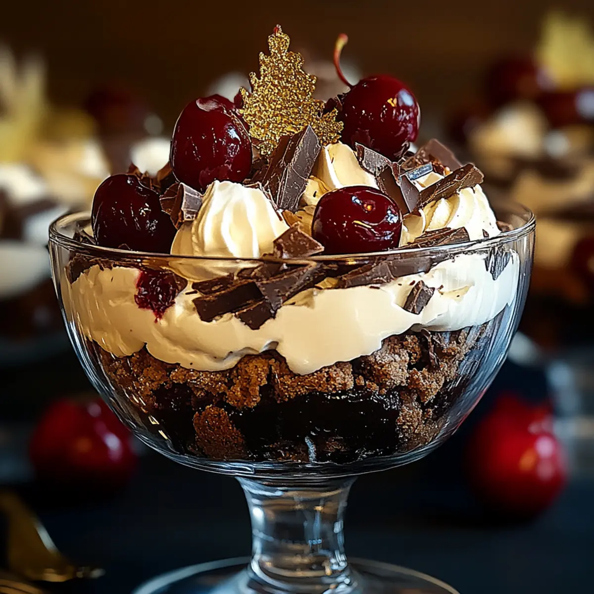 Decadent Black Forest Trifle for Christmas Bliss