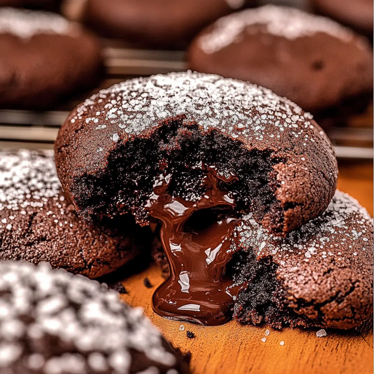 Decadent Chocolate Lava Cookies with a Chewy Surprise