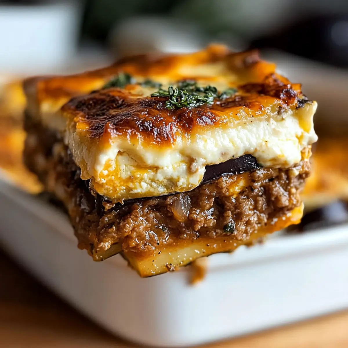 Hearty Layered Moussaka with Bechamel for Cozy Nights