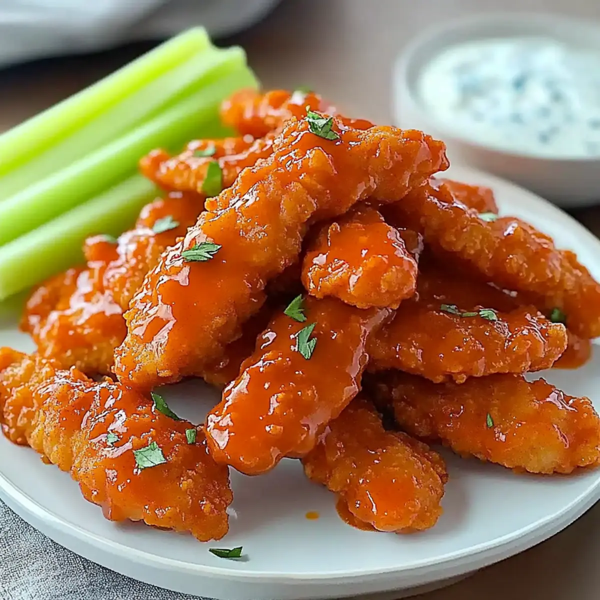 Crispy Buffalo Chicken Tenders – Guilt-Free Flavor Boost!