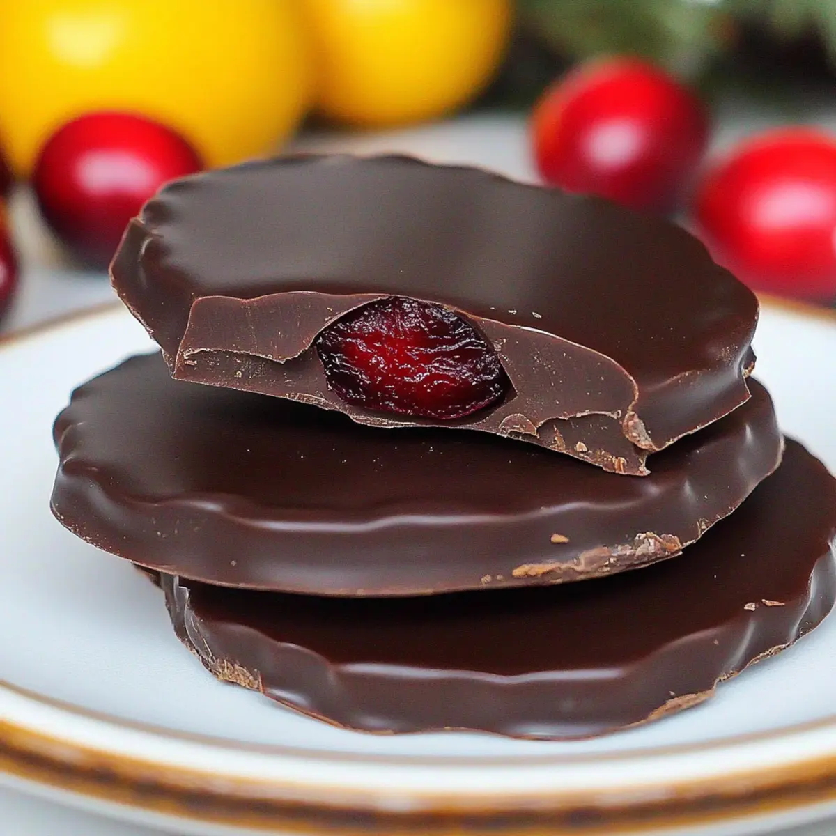 Chocolate Covered Cranberry Sauce Bites for Sweet Indulgence
