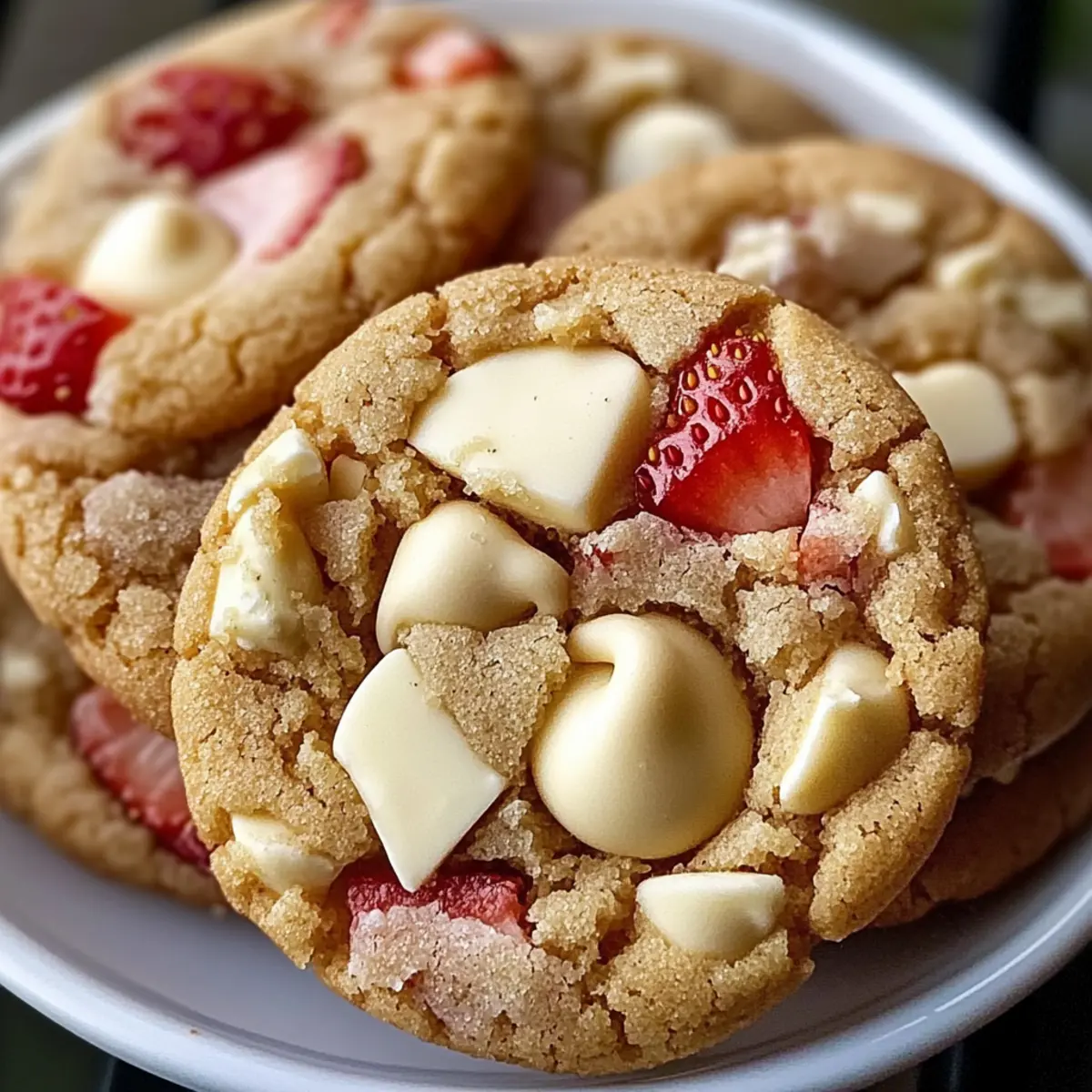 Delicious Strawberry and White Chocolate Chip Cookies Recipe