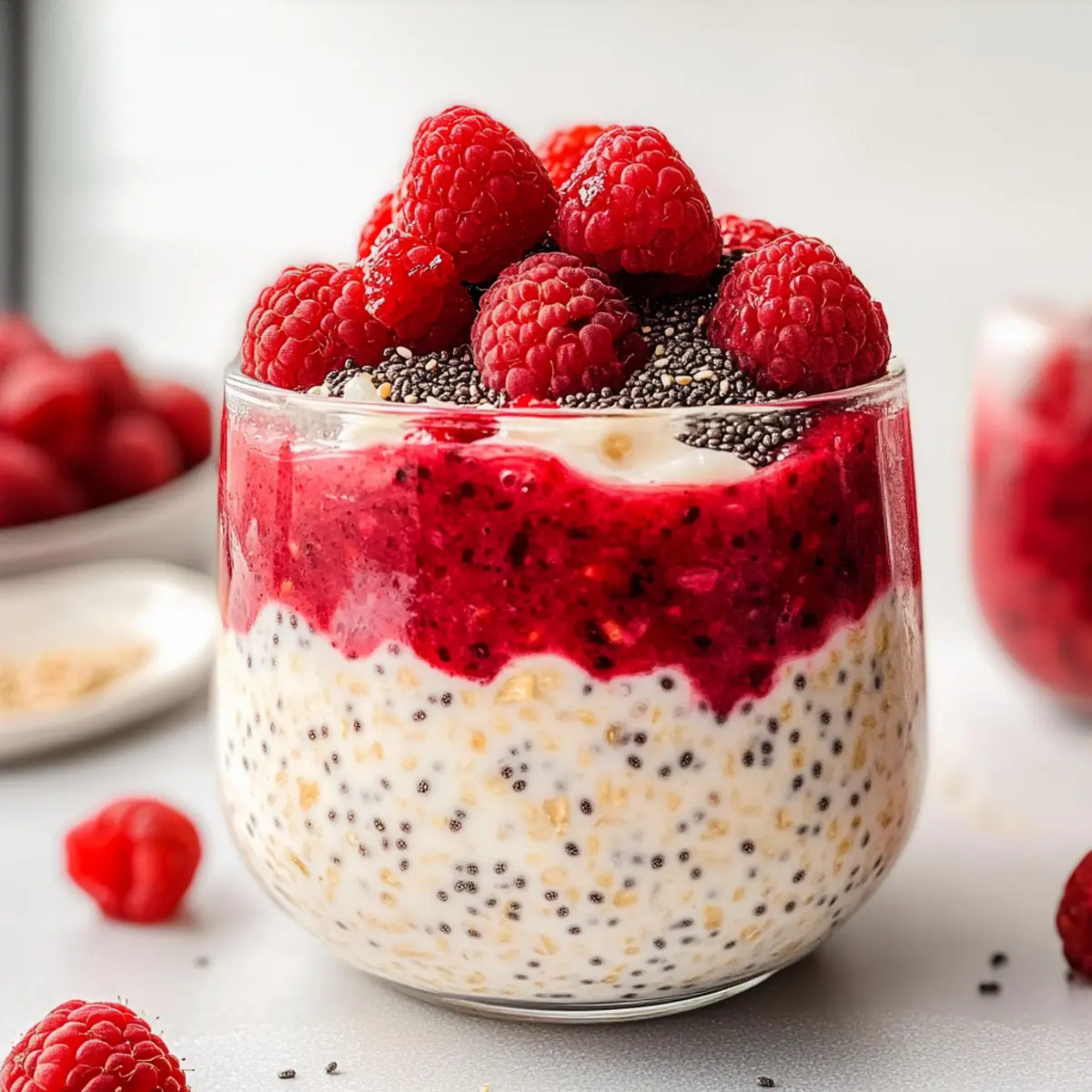 Raspberry Overnight Oats for a Quick and Healthy Start