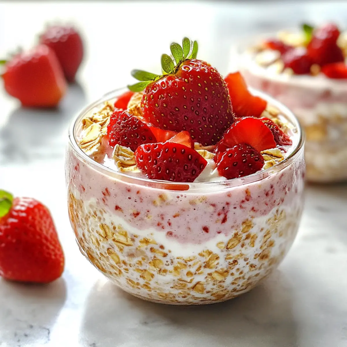 Strawberry Cheesecake Overnight Oats for a Dreamy Breakfast