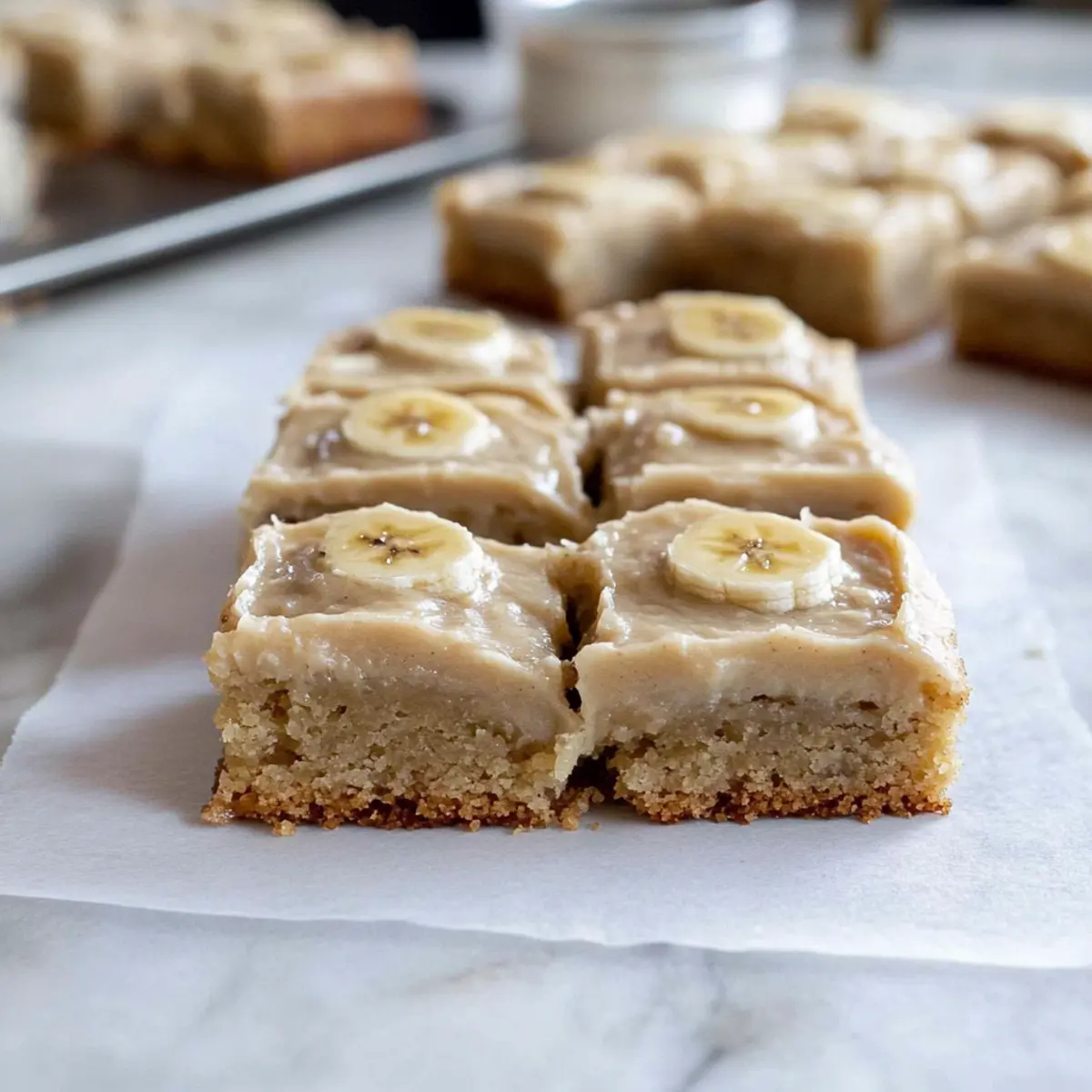 Irresistibly Soft Banana Bars with Brown Butter Frosting