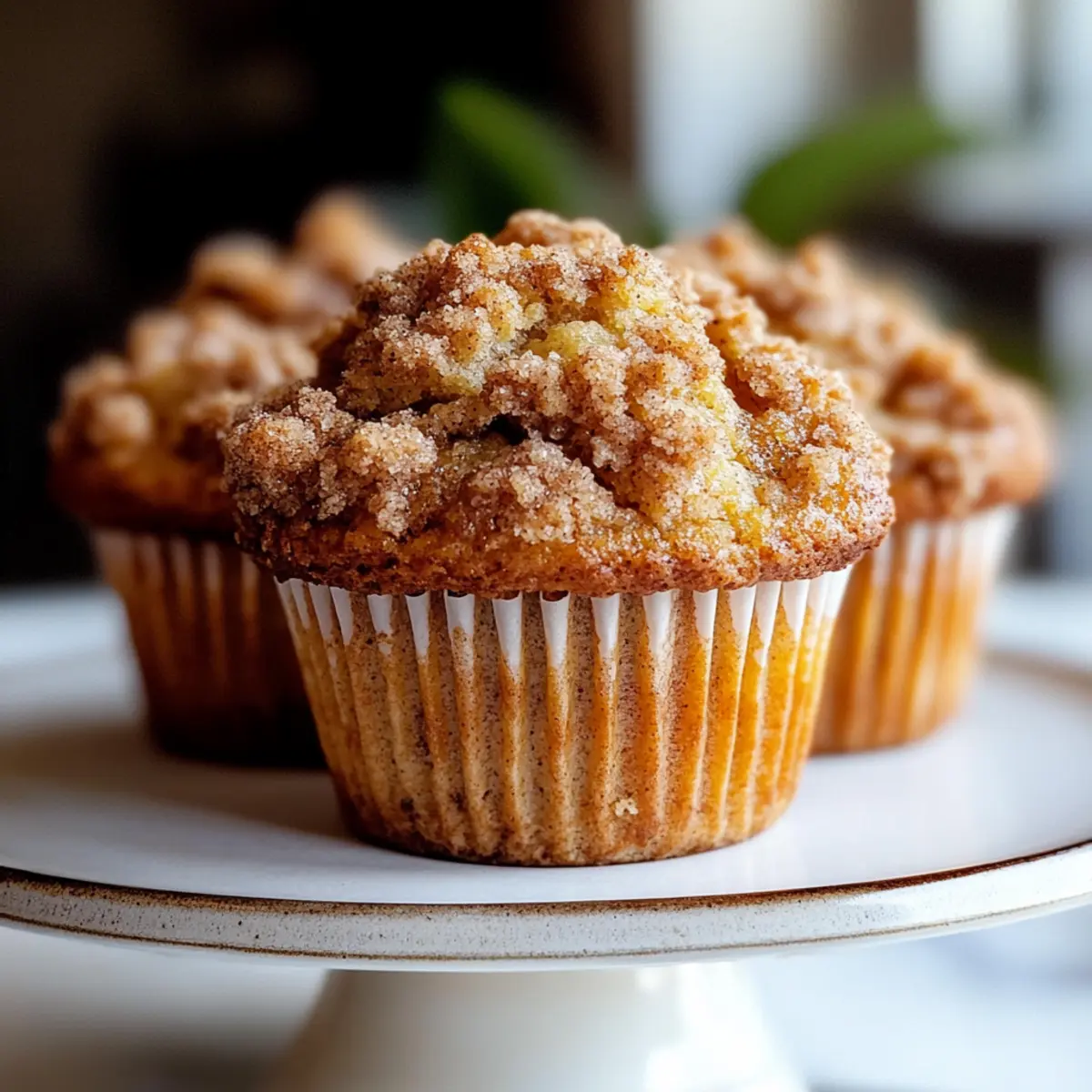Cinnamon Streusel Banana Muffins Recipe for Cozy Mornings