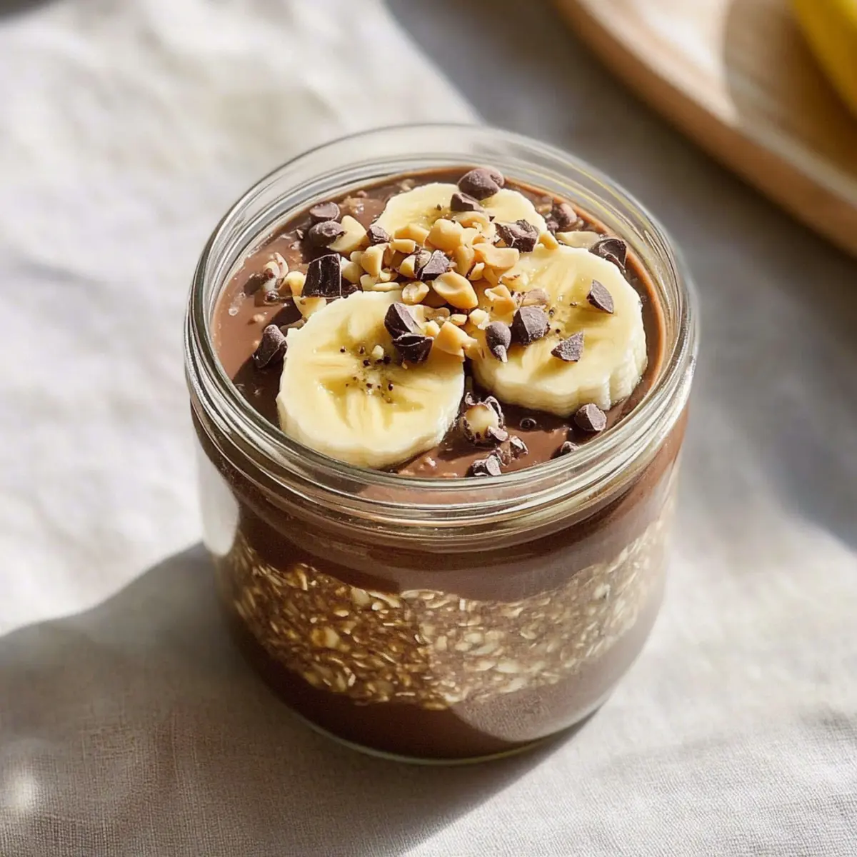 Decadent Chocolate Peanut Butter Overnight Oats for Busy Mornings