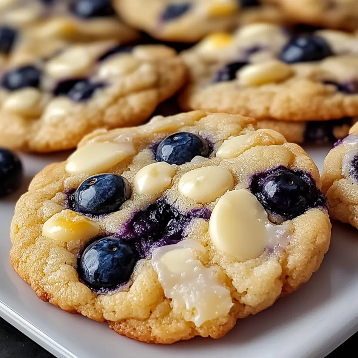 Lemon Blueberry White Chocolate Cookies that Burst with Joy