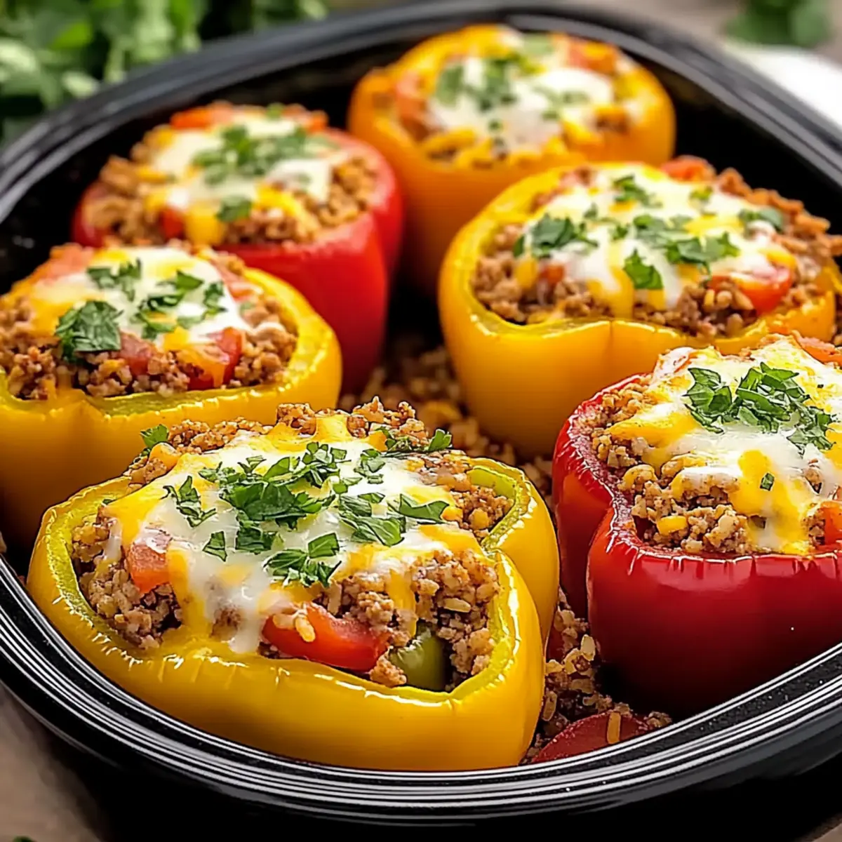 Comforting Slow Cooker Stuffed Bell Peppers for Family Magic