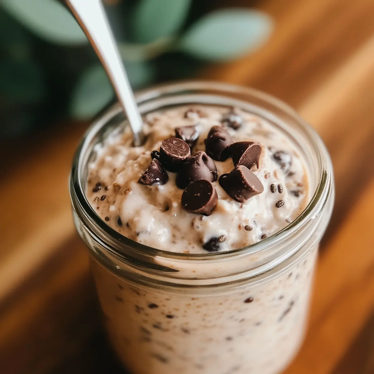 Chocolate Chip Cookie Dough Overnight Oats for Easy Mornings