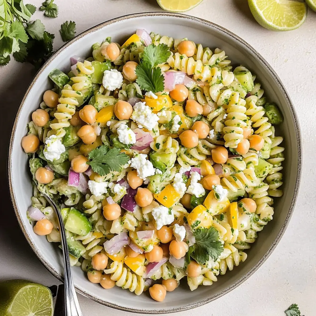 Zesty Cilantro Lime Pasta Salad: A Creamy Delight
