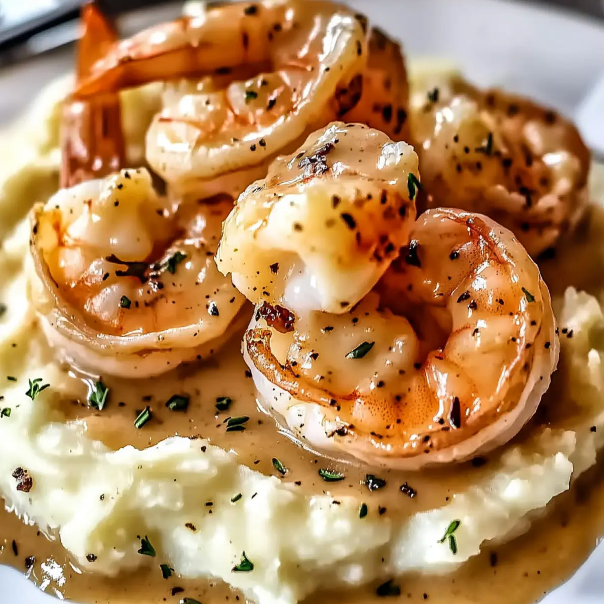 Creamy Garlic Shrimp Over Mashed Potatoes for Cozy Nights