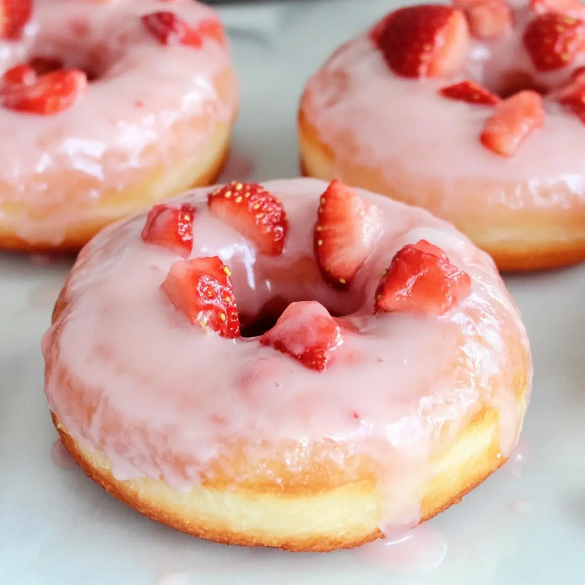 Fluffy Strawberry Baked Donuts That Kids Will Love