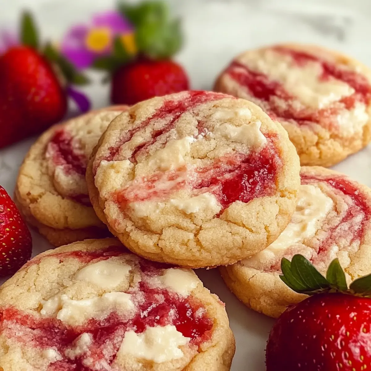 Decadent Strawberry Cheesecake Cookies for Sweet Moments