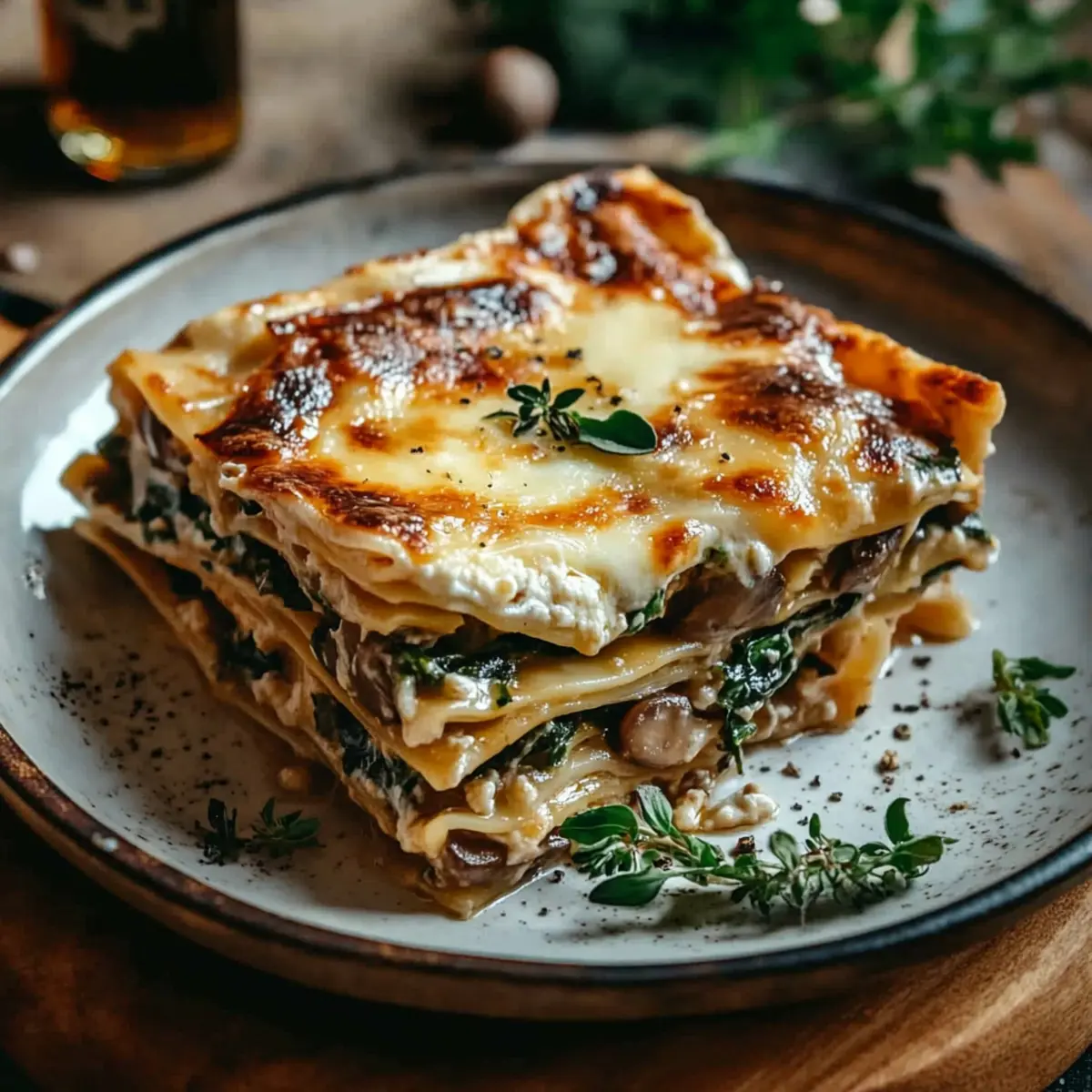 Mushroom And Spinach Lasagna: A Creamy Comfort Dish