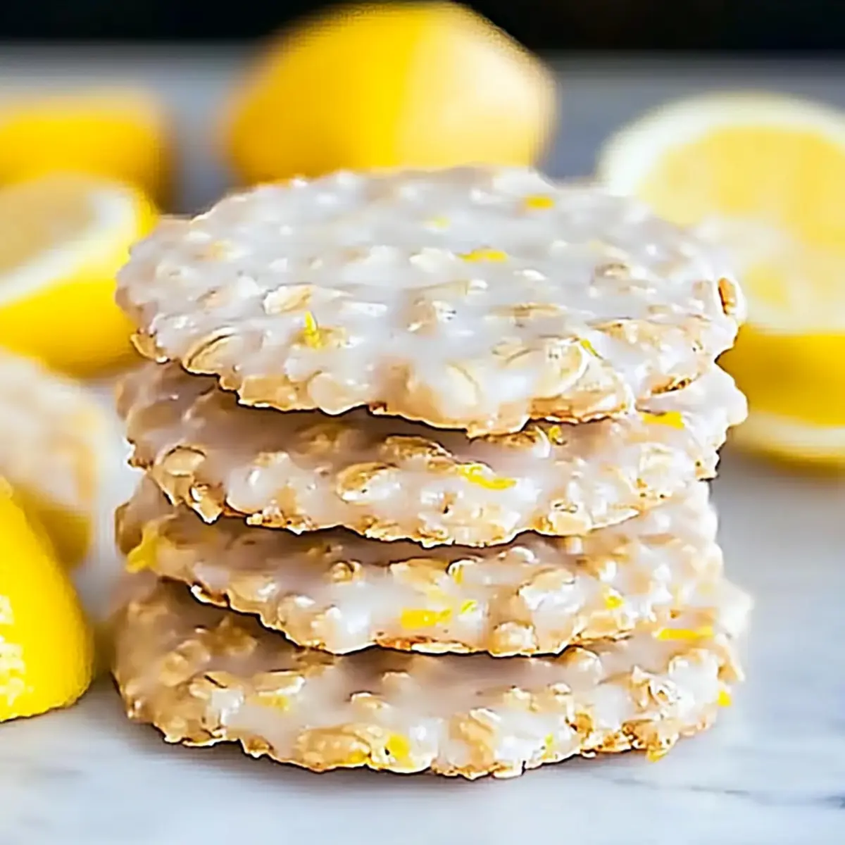 Zesty Lemon Oatmeal No-Bake Cookies for a Quick Treat