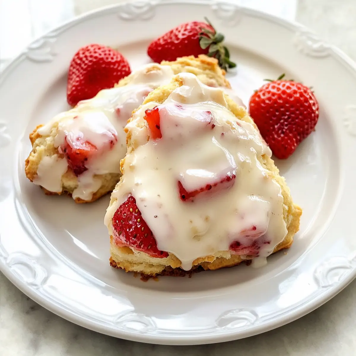 Delicious Strawberries and Cream Scones for Morning Joy