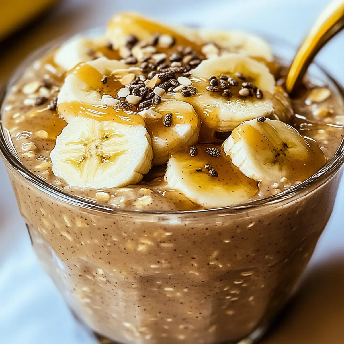 Peanut Butter Banana Overnight Oats for a Cozy Morning Delight