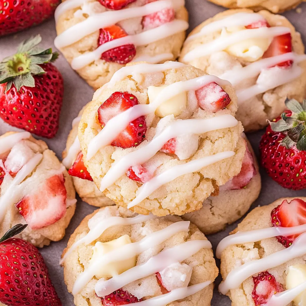 Strawberry Shortcake Cookies that Melt in Your Mouth