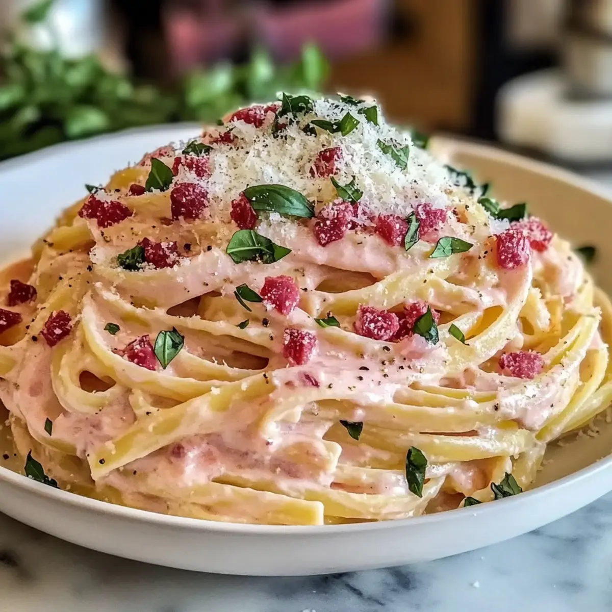Creamy Pink Alfredo Pasta: The Perfect Romantic Dinner
