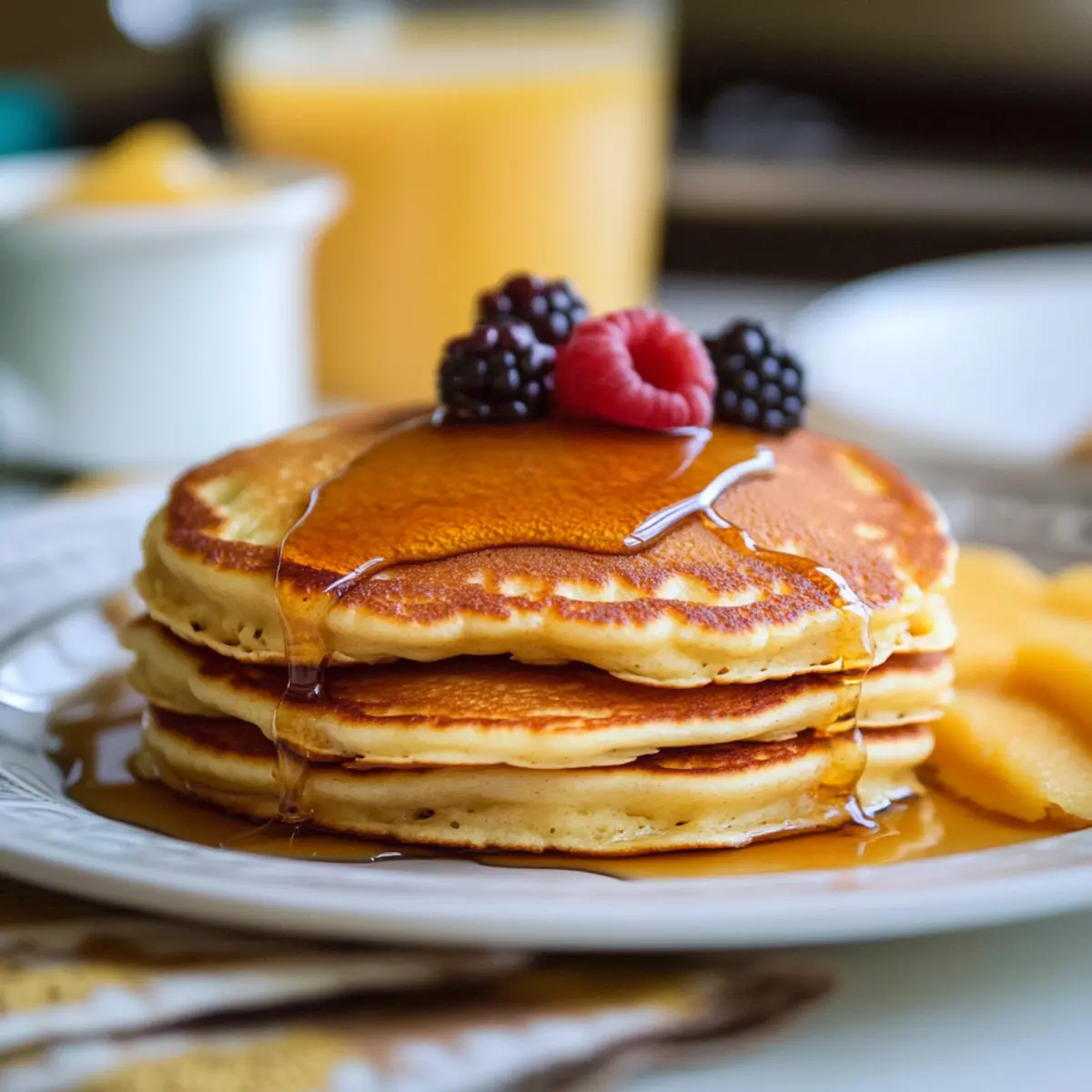 Perfect Buttermilk Pancakes for Two: Fluffy Bliss Awaits