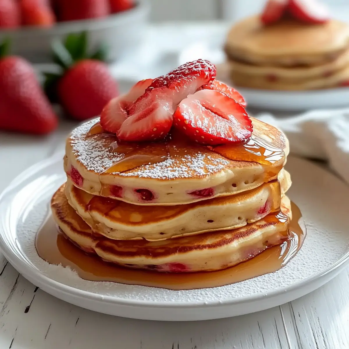 Irresistibly Fluffy Breakfast Strawberry Pancakes You’ll Love