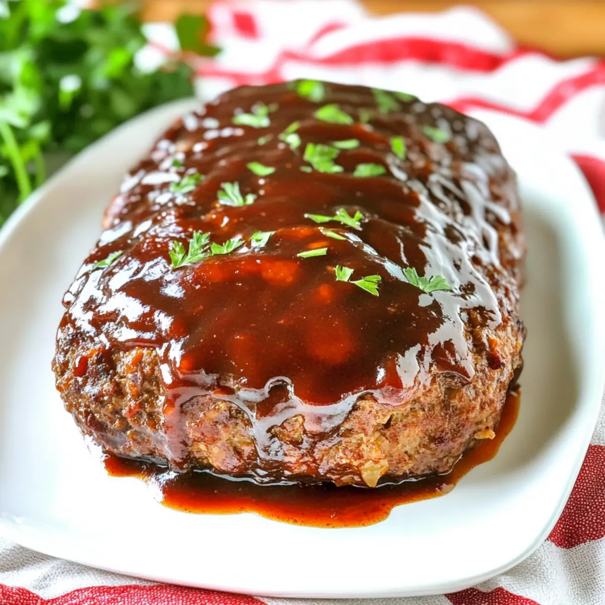 Savory BBQ Meatloaf with Sweet Sticky Sauce for Family Comfort