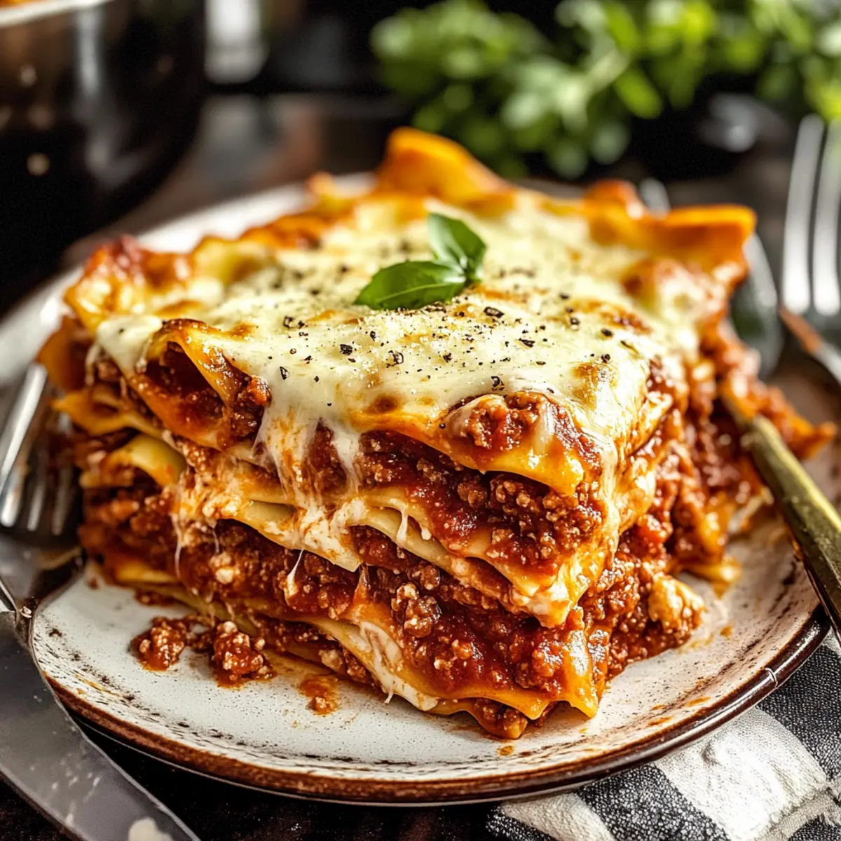 Lasagna Bolognese: A Cozy Italian Delight for Comfort Food Lovers