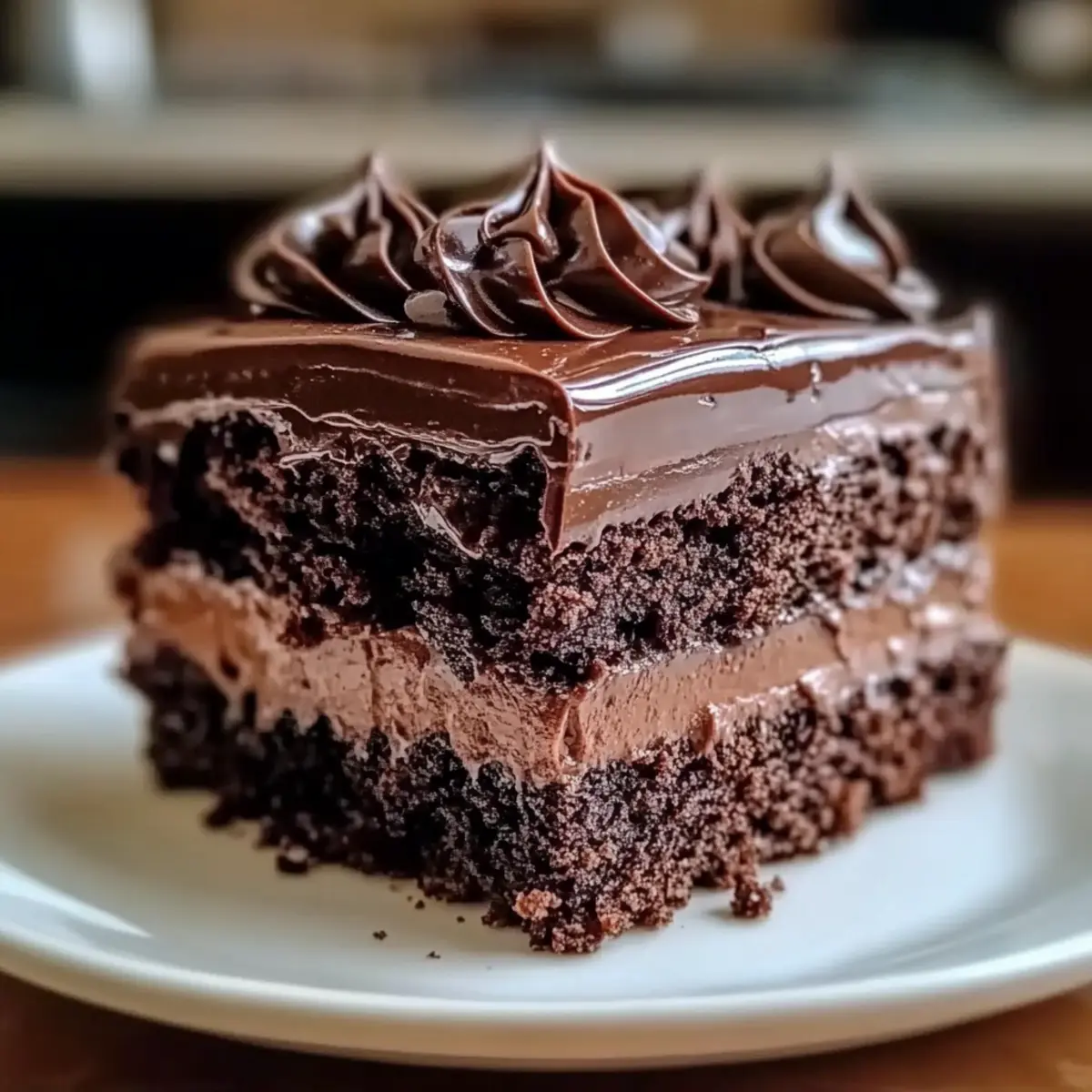Decadent Chocolate Fudge Layered Bliss Cake for Sweet Tooth Joy
