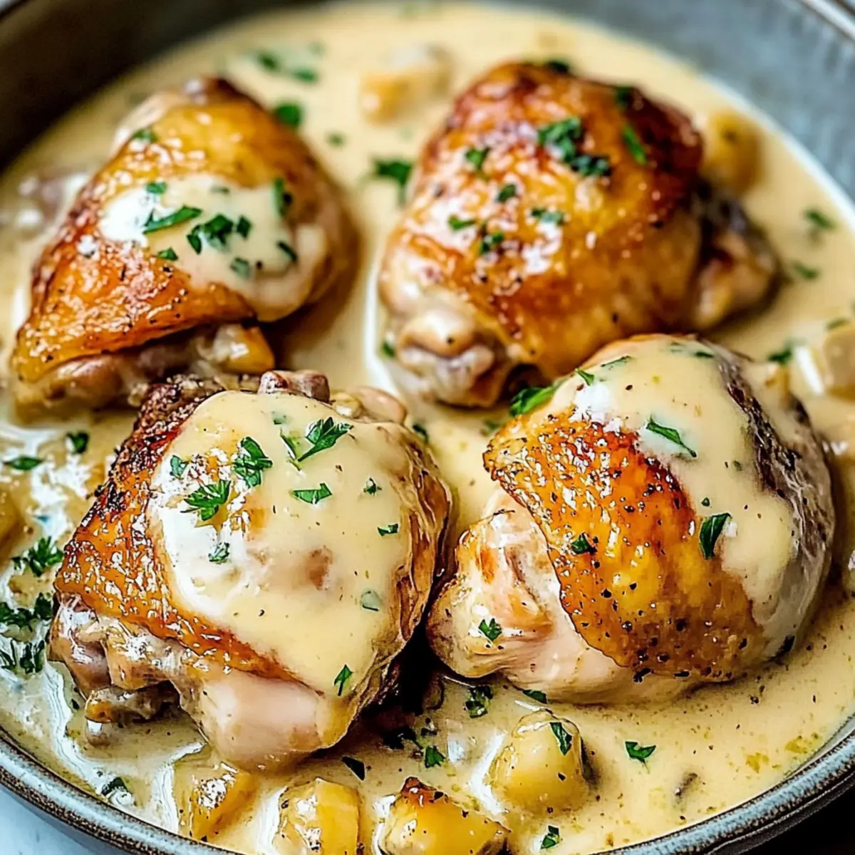 Savory Creamy Oven Baked Chicken Thighs for Cozy Nights