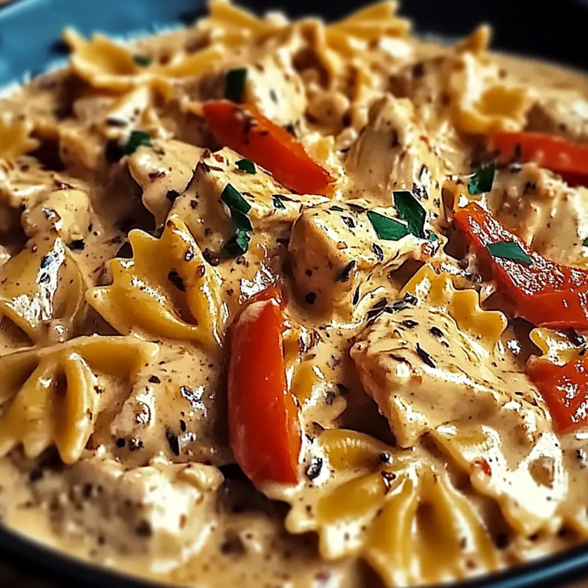 Creamy Parmesan Roasted Red Pepper Chicken Bowties for Cozy Nights