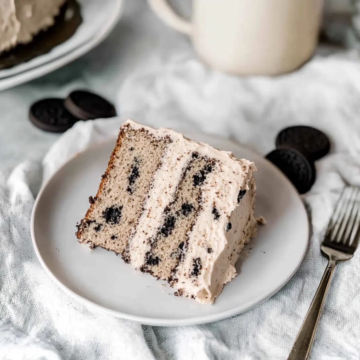 Decadent Oreo Cake with Coffee Oreo Buttercream Delight