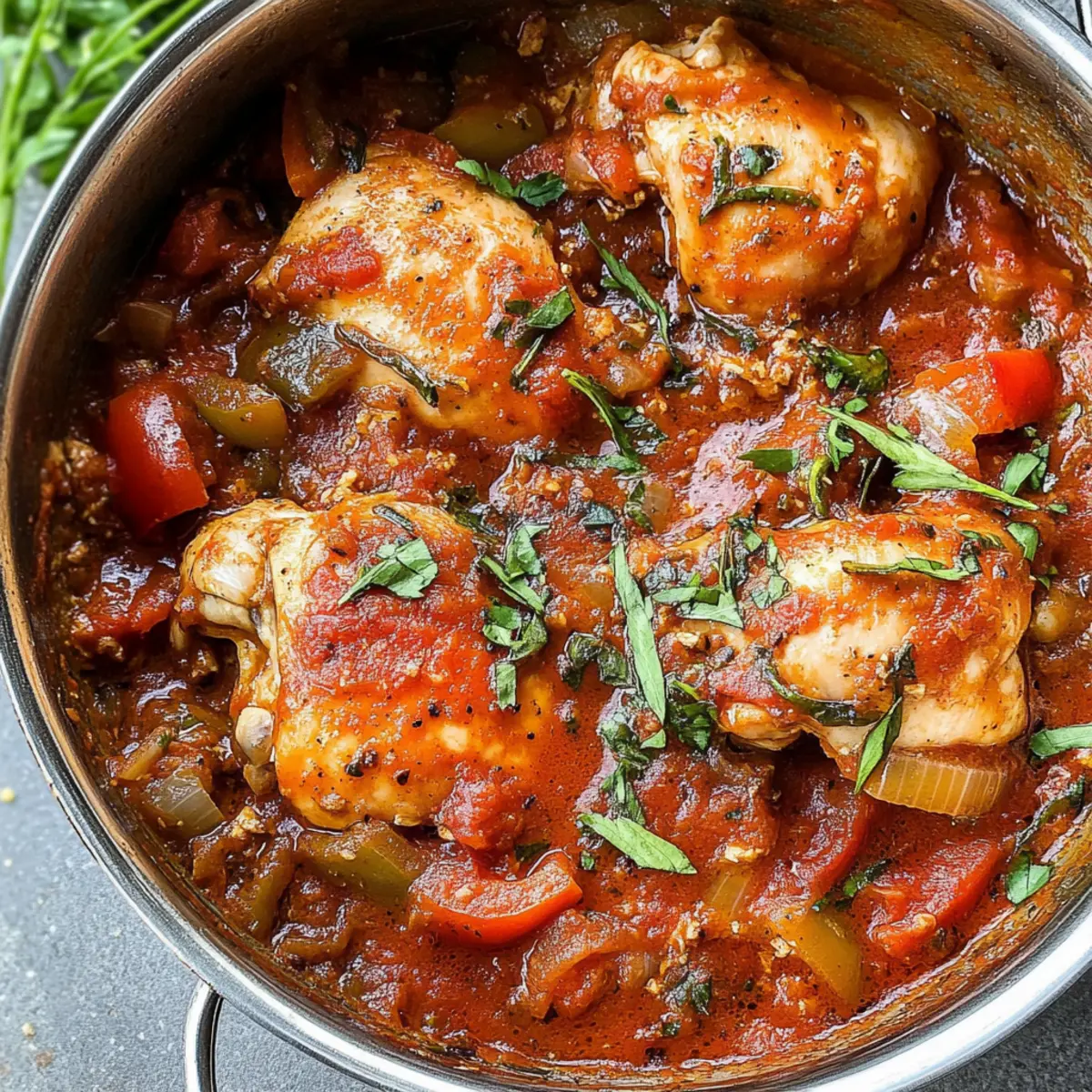 Savory Chicken Cacciatore for a Cozy Weeknight Dinner