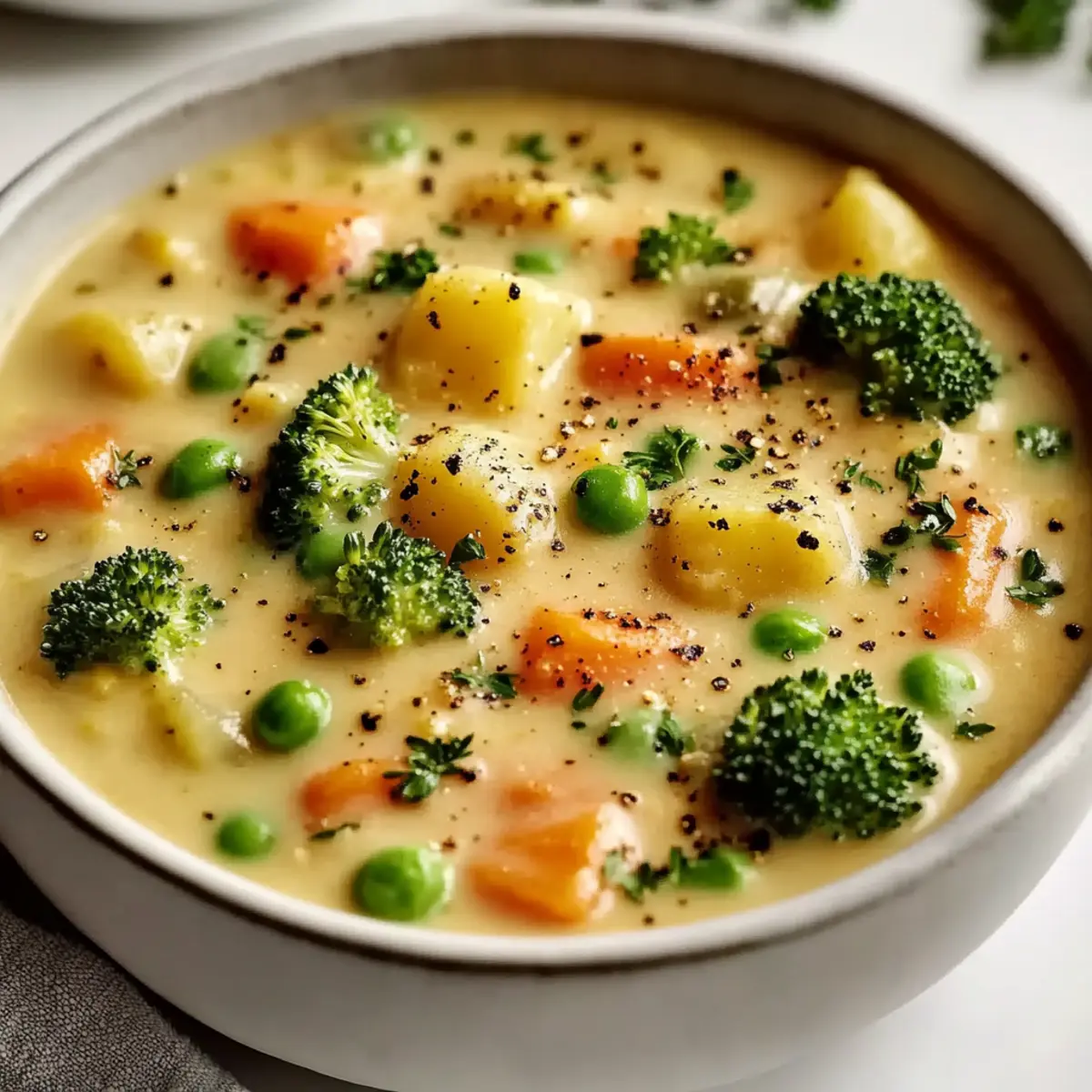Cozy Up with Creamy Veggie Pot Pie Soup for Dinner