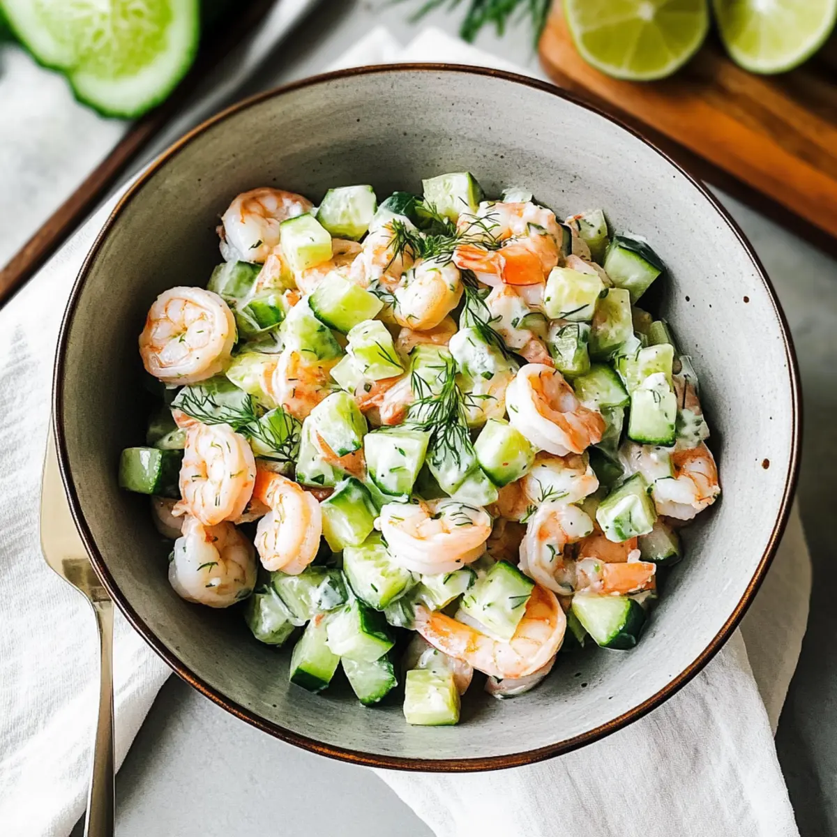 Creamy Cucumber Shrimp Salad: A Refreshing Summer Delight