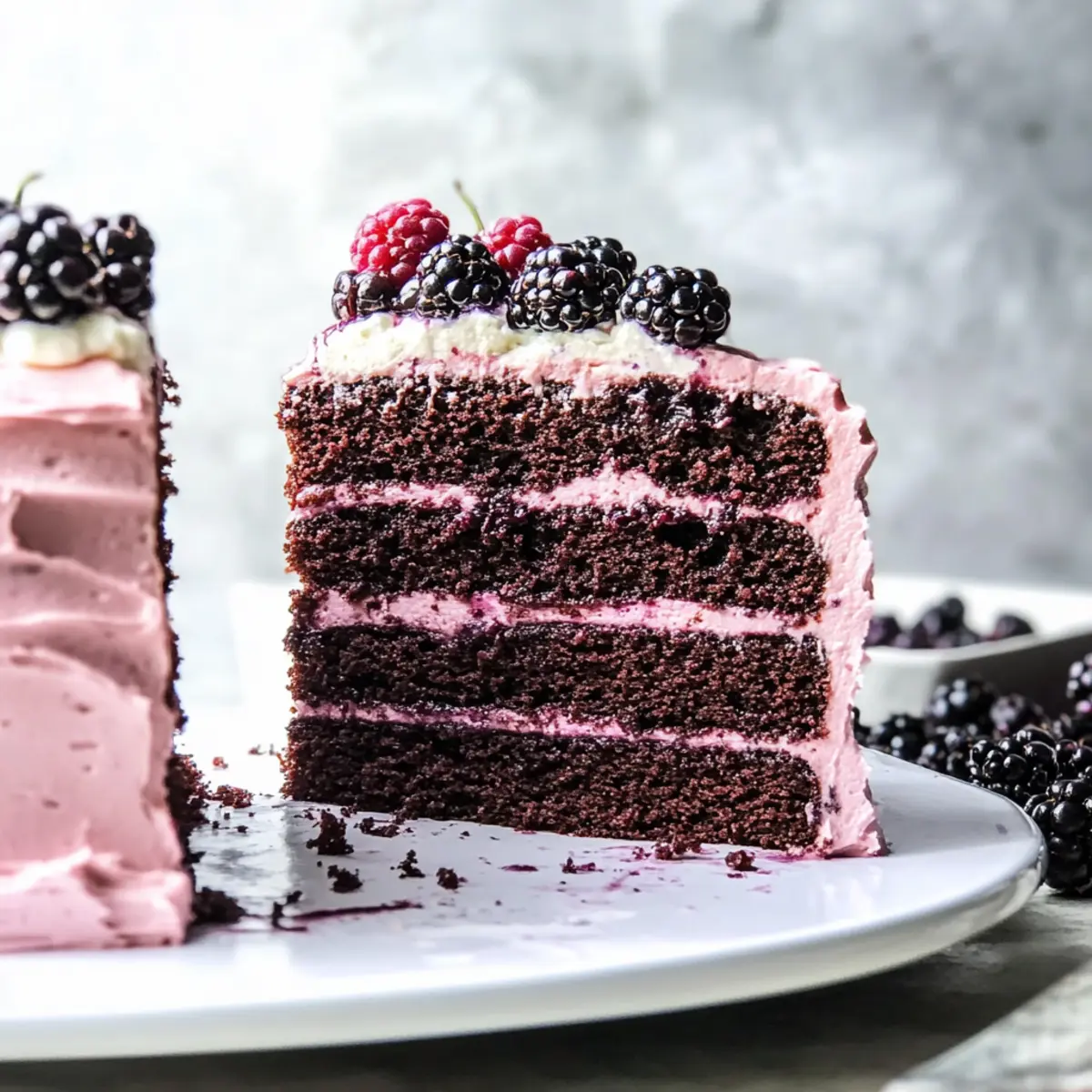 Decadent Chocolate Blackberry Cake for Berry Lovers