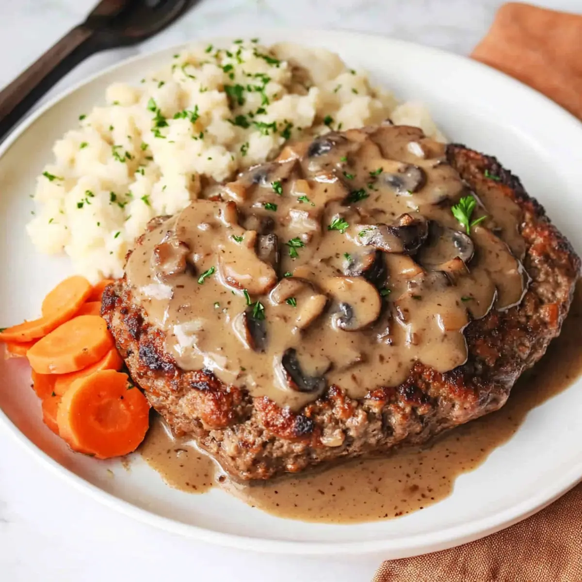 Savory Meatloaf Marsala with Creamy Mushroom Gravy