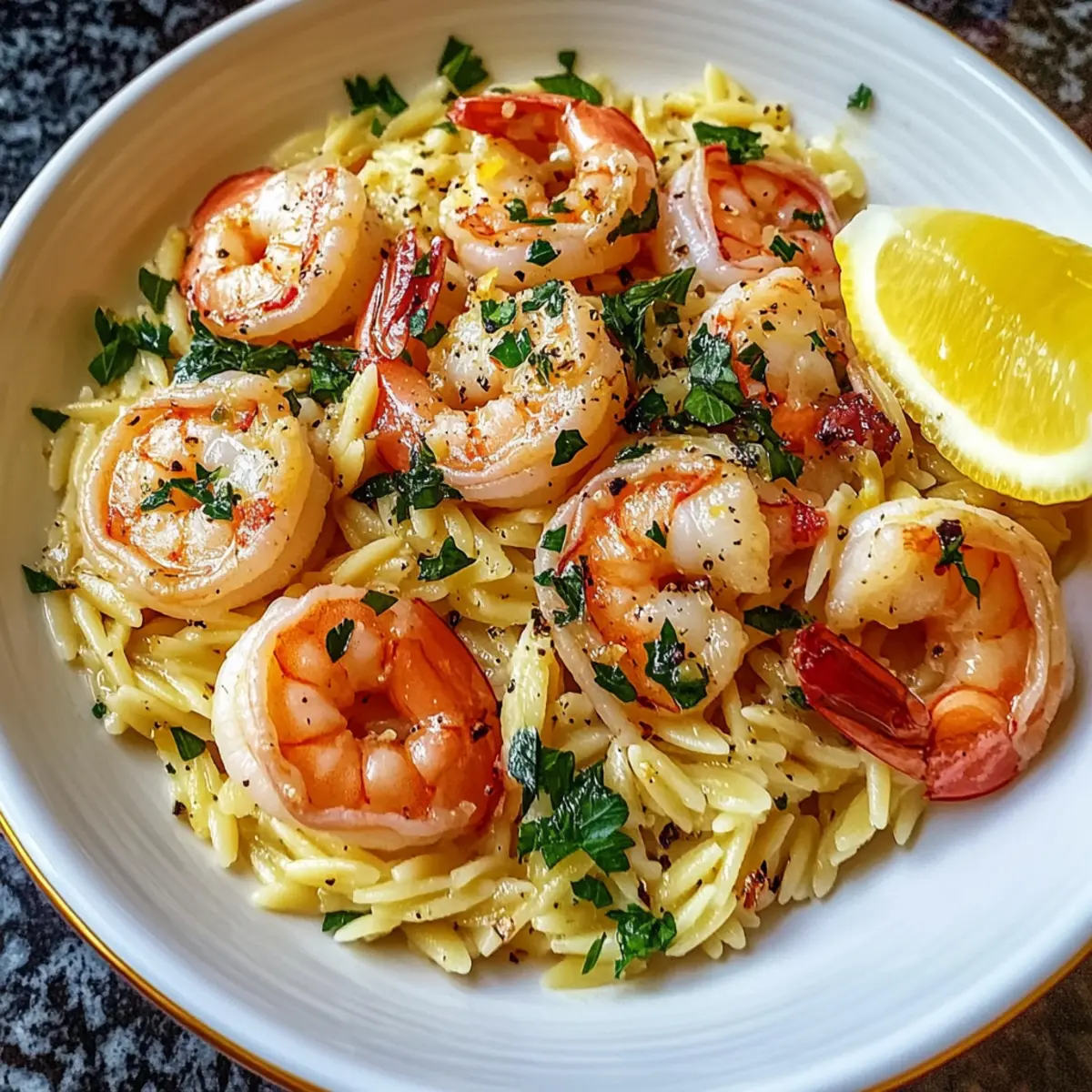 Shrimp Orzo in Lemon Garlic Sauce: A 30-Minute Delight