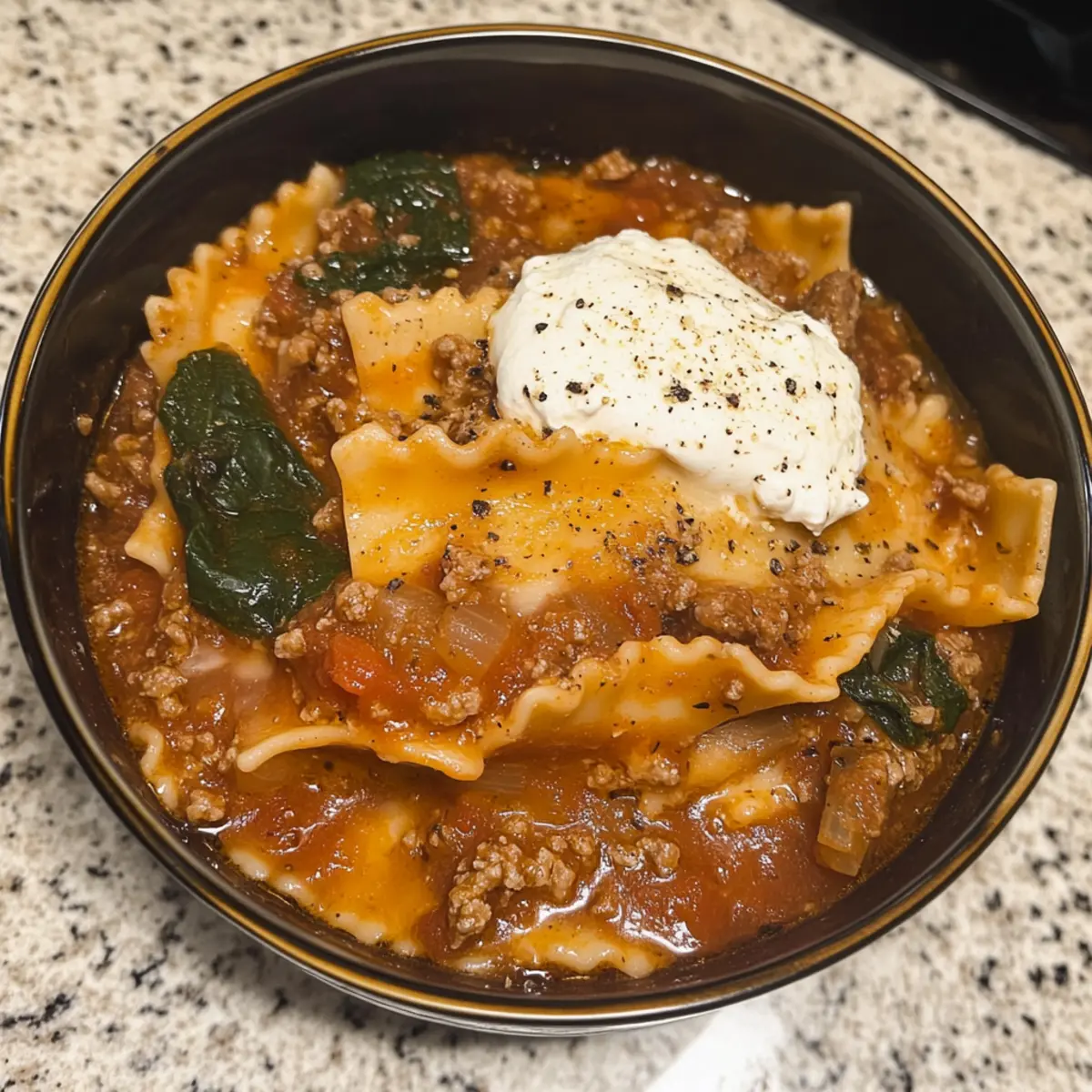 Hearty One Pot Lasagna Soup for Cozy Family Dinners
