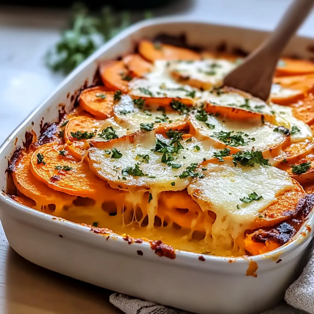 Garlic Butter Sweet Potato Bake for Cozy Comfort Food Bliss