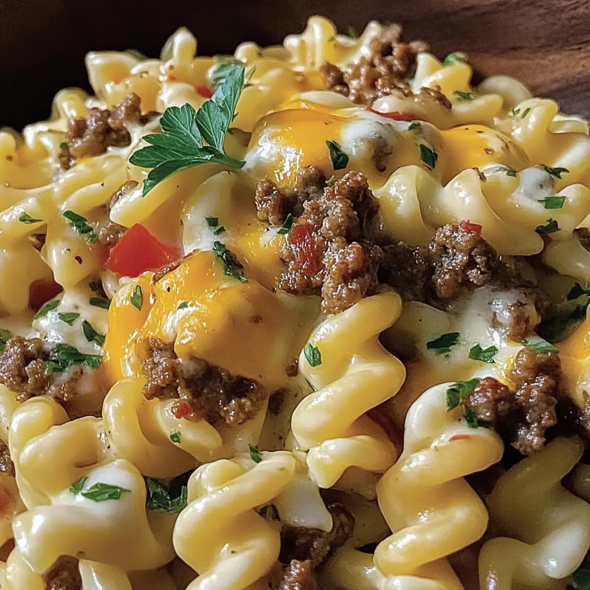 Cheeseburger Alfredo Pasta: Comfort Food in a Bowl