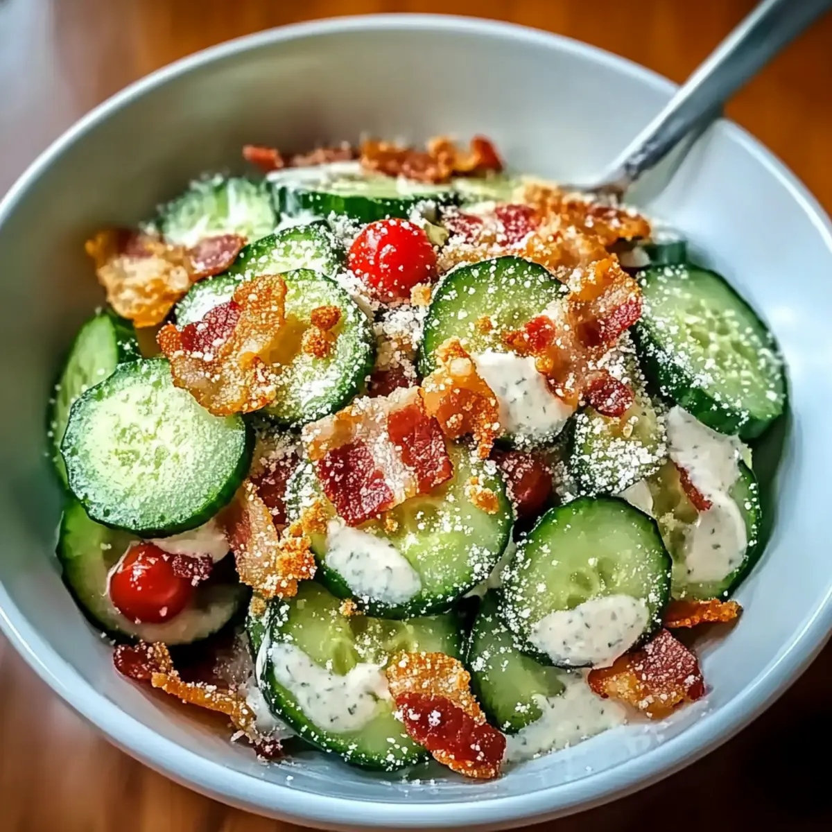 Refreshing Cucumber Caesar Salad with a Healthy Twist